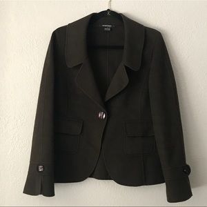Ellen Tracy | Brown Wool & Angora Blend Jacket EUC